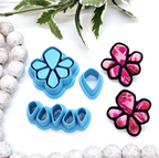 Stone Bezel Inlay set polymer clay cutters