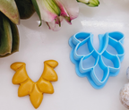 SCALLOP LEAF style 1 / polymer clay cutter