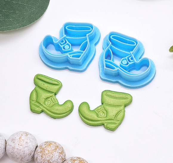 LEPRECHAUN SHOES / St Patrick's Day / polymer clay cutters