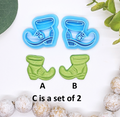 LEPRECHAUN SHOES / St Patrick's Day / polymer clay cutters