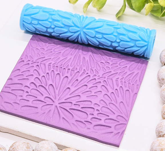 FLORAL 3 emboss texture roller
