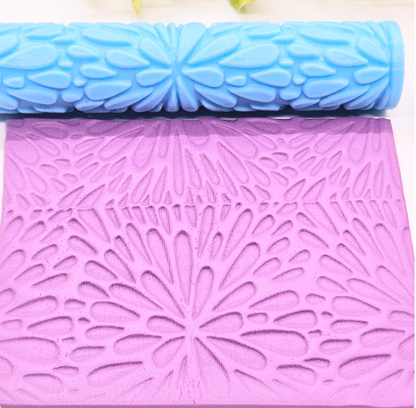 FLORAL 3 emboss texture roller