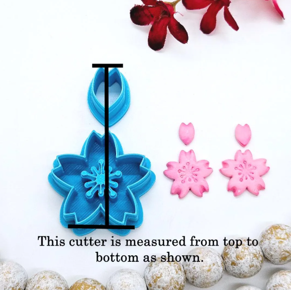 SAKURA Cherry Blossom set sharp polymer clay cutter