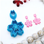 SAKURA Cherry Blossom set sharp polymer clay cutter