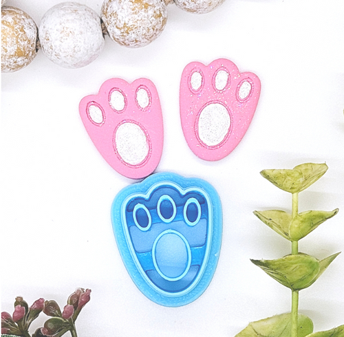 Bunny Foot polymer clay cutter