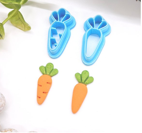 CARROT polymer clay cutters jewelry earrings fondant cake decorating