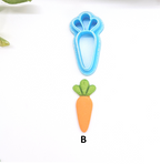 CARROT polymer clay cutters jewelry earrings fondant cake decorating