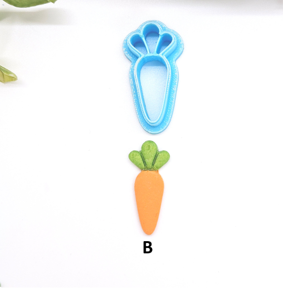 CARROT polymer clay cutters jewelry earrings fondant cake decorating