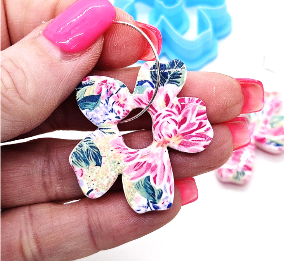 Whimsical Flower polymer clay cutter