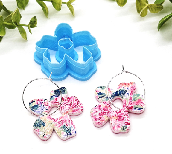 Whimsical Flower polymer clay cutter