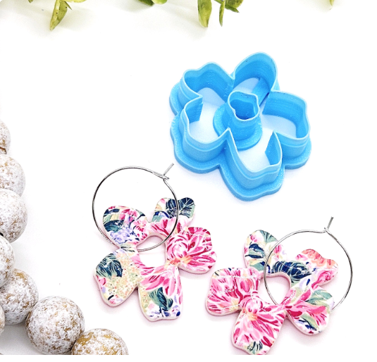 Whimsical Flower polymer clay cutter