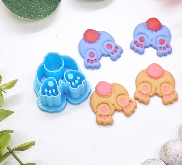 Easter BUNNY TAIL / sharp polymer clay cutter