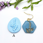 EGG STAMPS with Egg polymer clay cutter