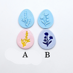 EGG STAMPS with Egg polymer clay cutter