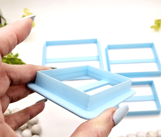 CLAY SLAB cutter polymer clay tool, cut rectangle clay, rectangle clay cutter, rectangle cookie cutter, rectangle fondant cutter