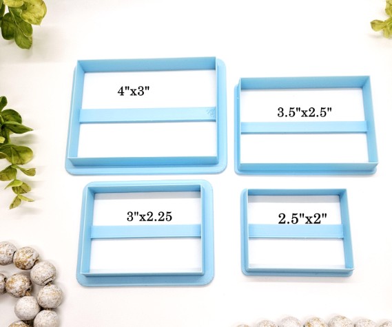 CLAY SLAB cutter polymer clay tool, cut rectangle clay, rectangle clay cutter, rectangle cookie cutter, rectangle fondant cutter