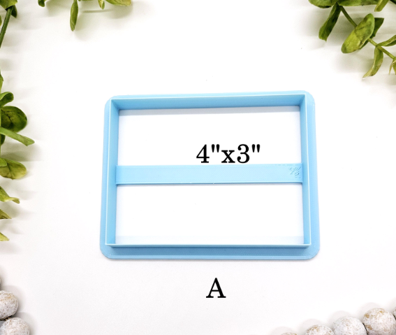 CLAY SLAB cutter polymer clay tool, cut rectangle clay, rectangle clay cutter, rectangle cookie cutter, rectangle fondant cutter