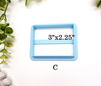 CLAY SLAB cutter polymer clay tool, cut rectangle clay, rectangle clay cutter, rectangle cookie cutter, rectangle fondant cutter