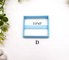 CLAY SLAB cutter polymer clay tool, cut rectangle clay, rectangle clay cutter, rectangle cookie cutter, rectangle fondant cutter