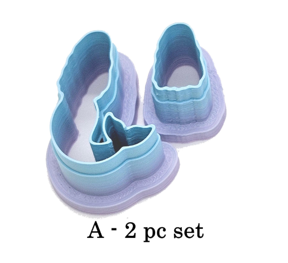 MERMAID set sharp polymer clay cutter jewelry earrings fondant