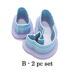 MERMAID set sharp polymer clay cutter jewelry earrings fondant