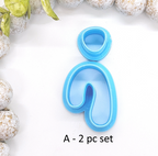 ORGANIC ARCH set polymer clay cutters / jewelry making / abstract clay cutters / whimsical arch cutters E231