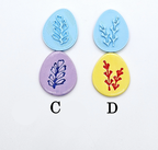 EGG STAMPS with Egg polymer clay cutter