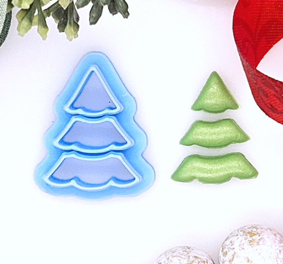 SEGMENTED CHRISTMAS Tree polymer clay cutter