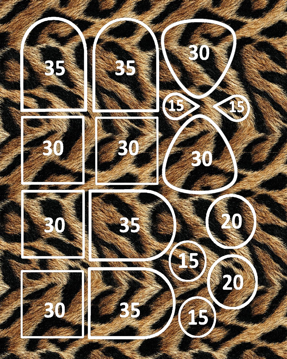 Animal Print Polymer Clay Transfer Sheets | F198