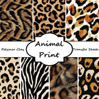 Animal Print Polymer Clay Transfer Sheets | F198