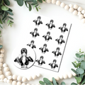 Elvira Polymer Clay Transfer Sheet C275