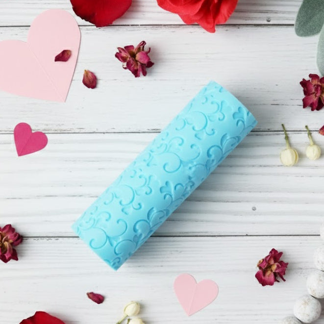 Valentine HEART VINE deboss texture roller