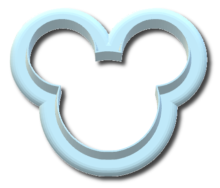 Floral Mouse Ears Clay Transfer Sheet & Cutter Set | C255