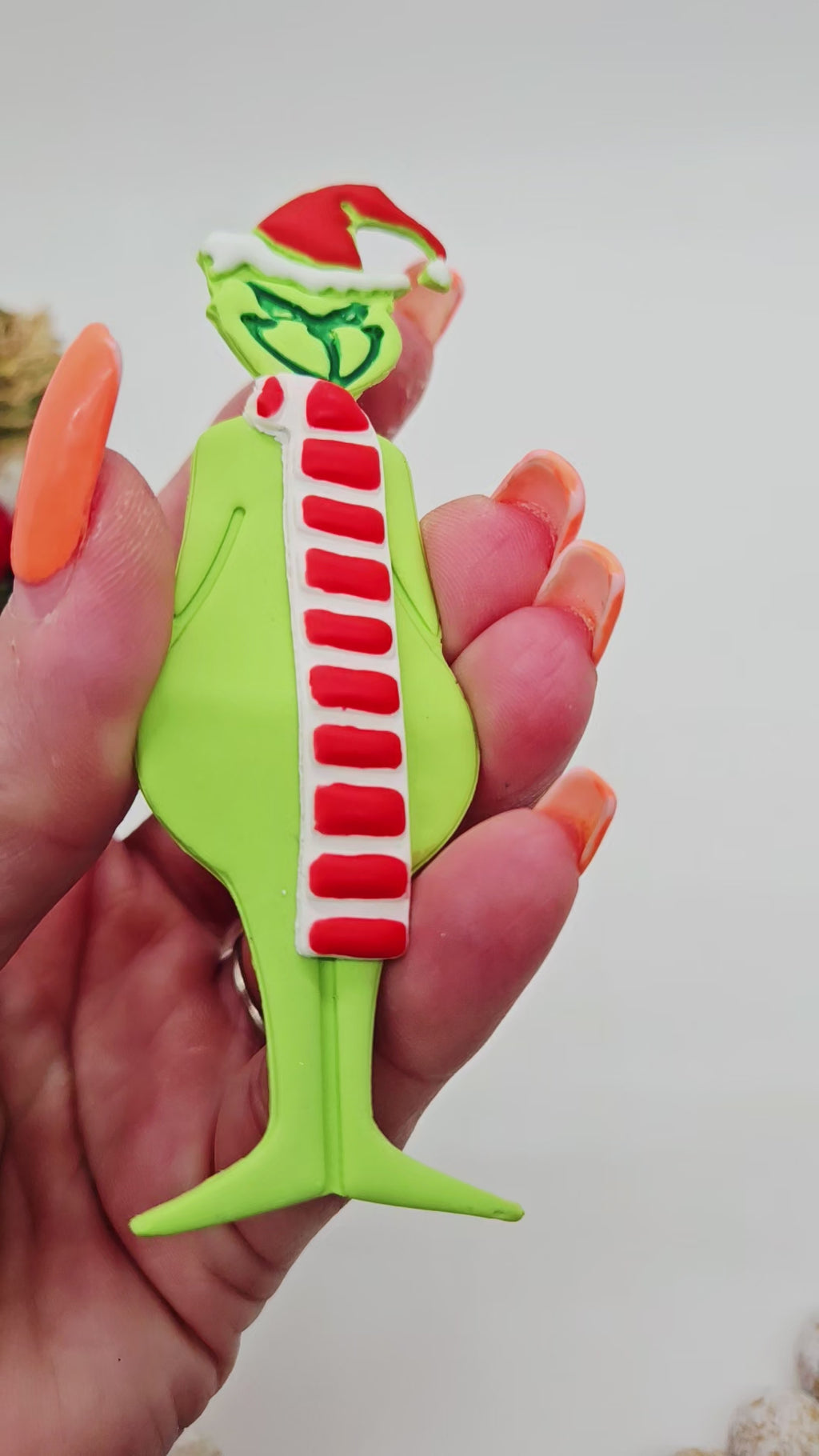 Grinch BOOKMARK set polymer clay cutter for making booksmarks