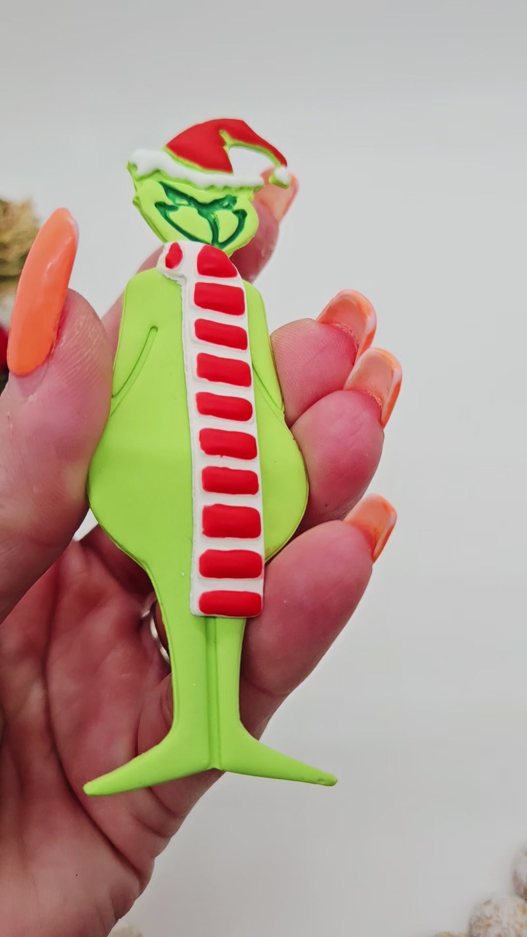 Grinch BOOKMARK set polymer clay cutter for making booksmarks