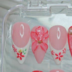 SCARLET FRENCH Press On Nails