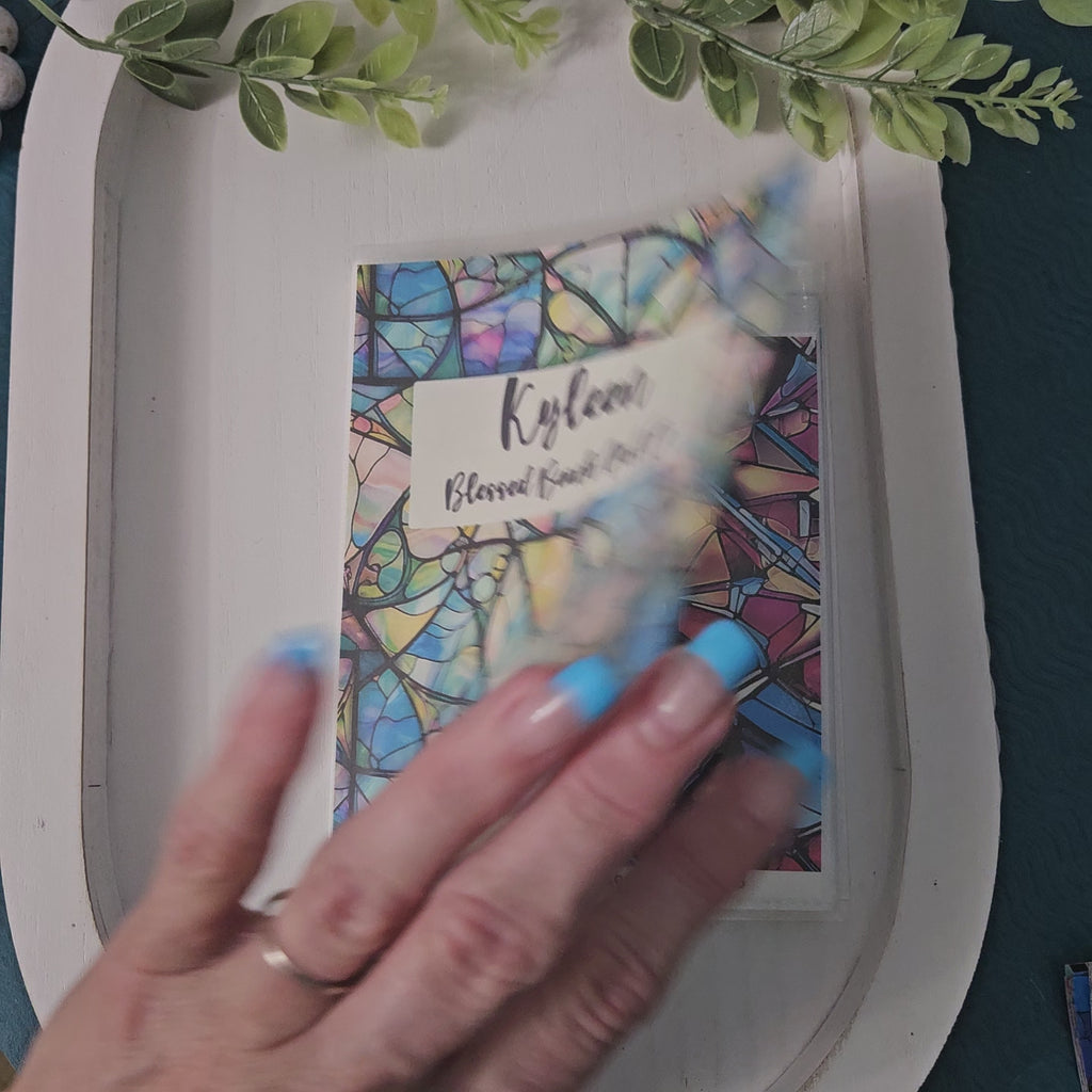 Stained Glass Water Transfer Sheet Book | 38 Exclusive Designs | Polymer Clay