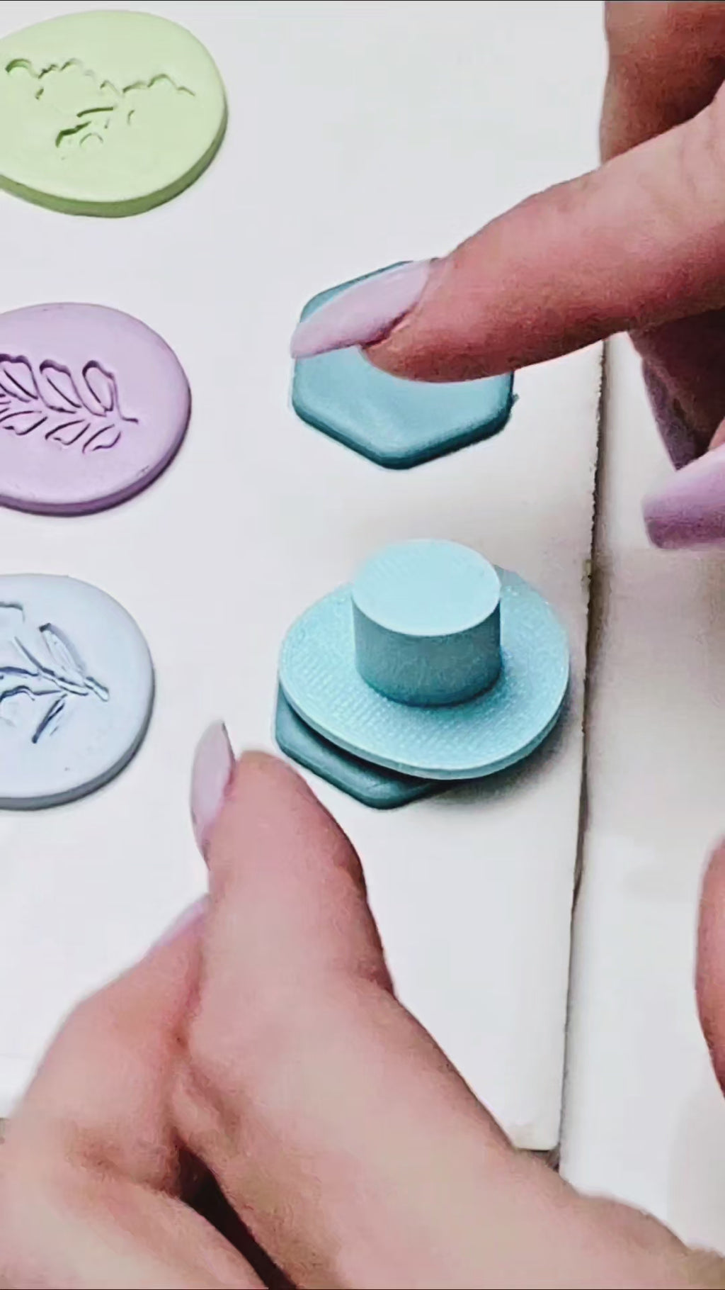 EGG STAMPS with Egg polymer clay cutter