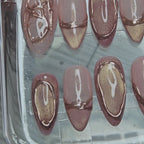 GOLDEN ECLIPSE Press On Nails