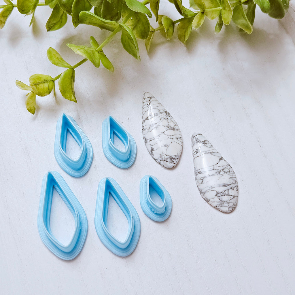 TEARDEROP polymer clay cutters O241