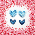 Charm Heart stud polymer clay cutter
