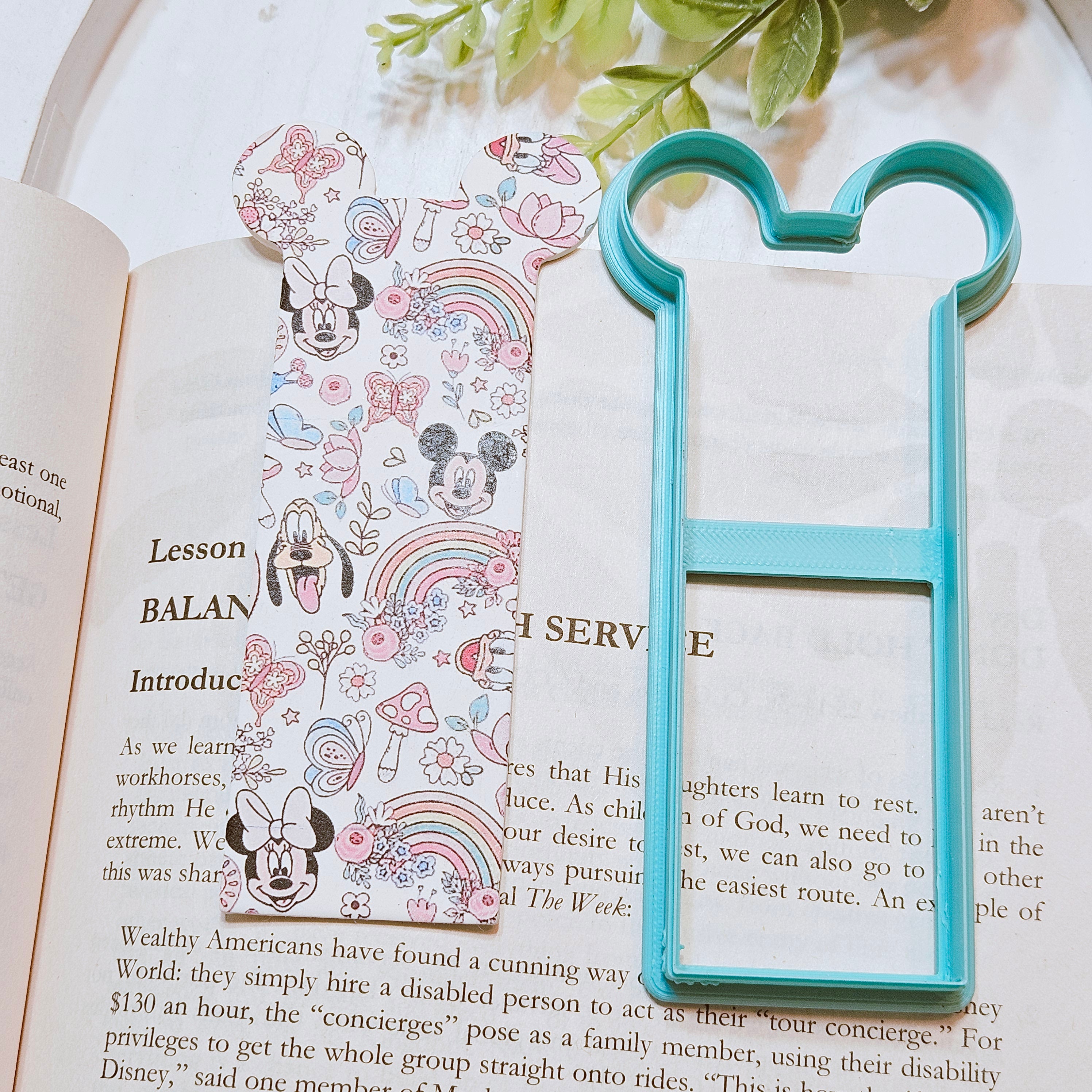 Mouse Ears Bookmarks polymer clay cutters