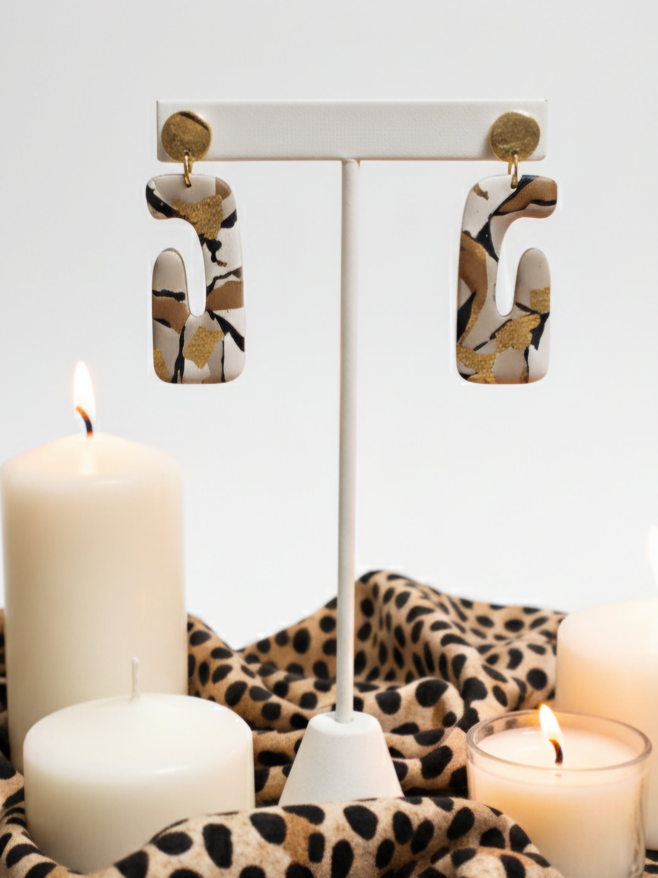 Abstract Hoops set polymer clay cutters