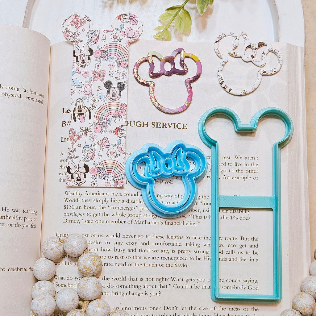 Mouse Ears Bookmarks polymer clay cutters