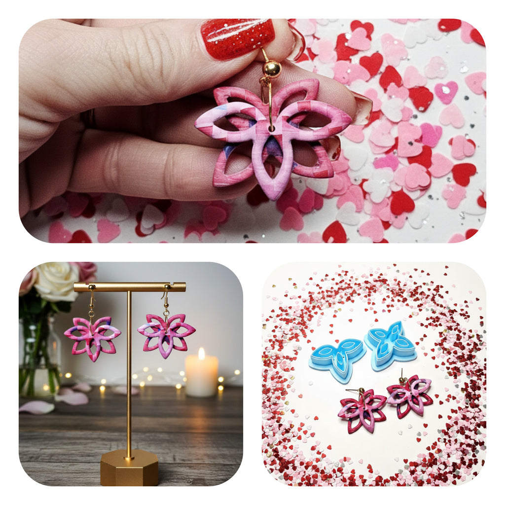 Lotus Petal set polymer clay cutters