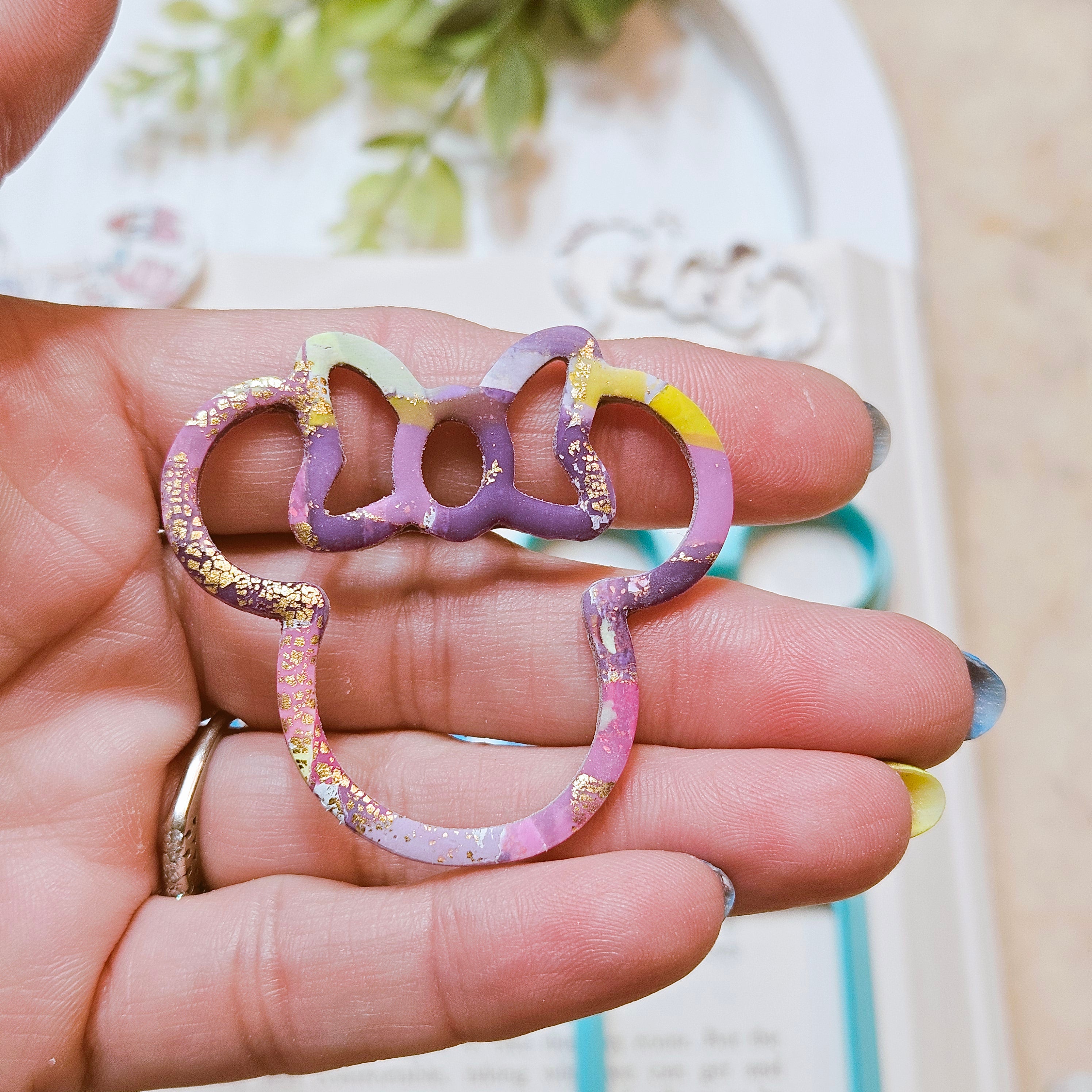 Mouse Ears Bookmarks polymer clay cutters