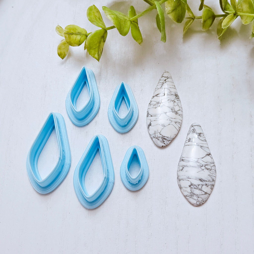 TEARDEROP polymer clay cutters O241