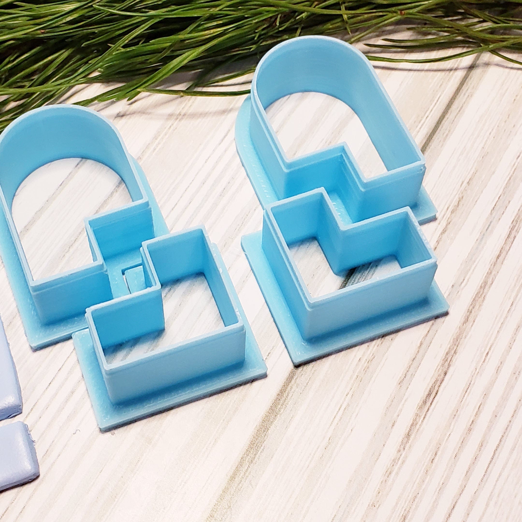 ARCHES & 90 degree ANGLES shaped polymer clay cutters set jewelry earrings bundle