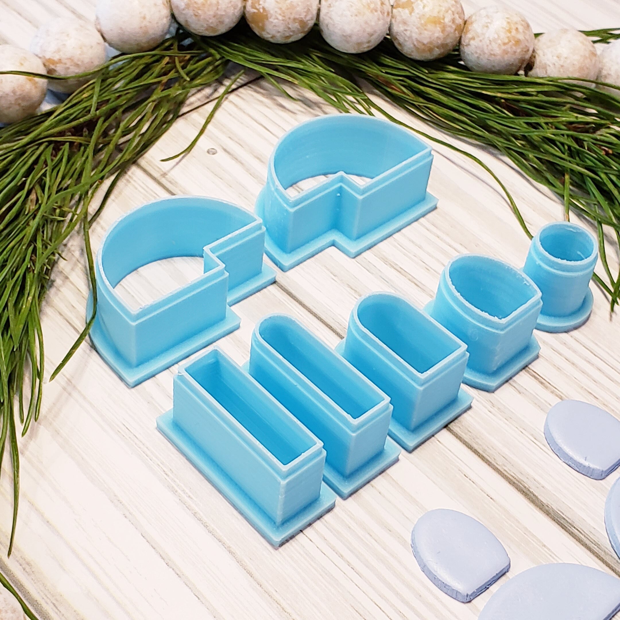 ARCHES CHANDELIER earrings shaped polymer clay cutters set jewelry bundle