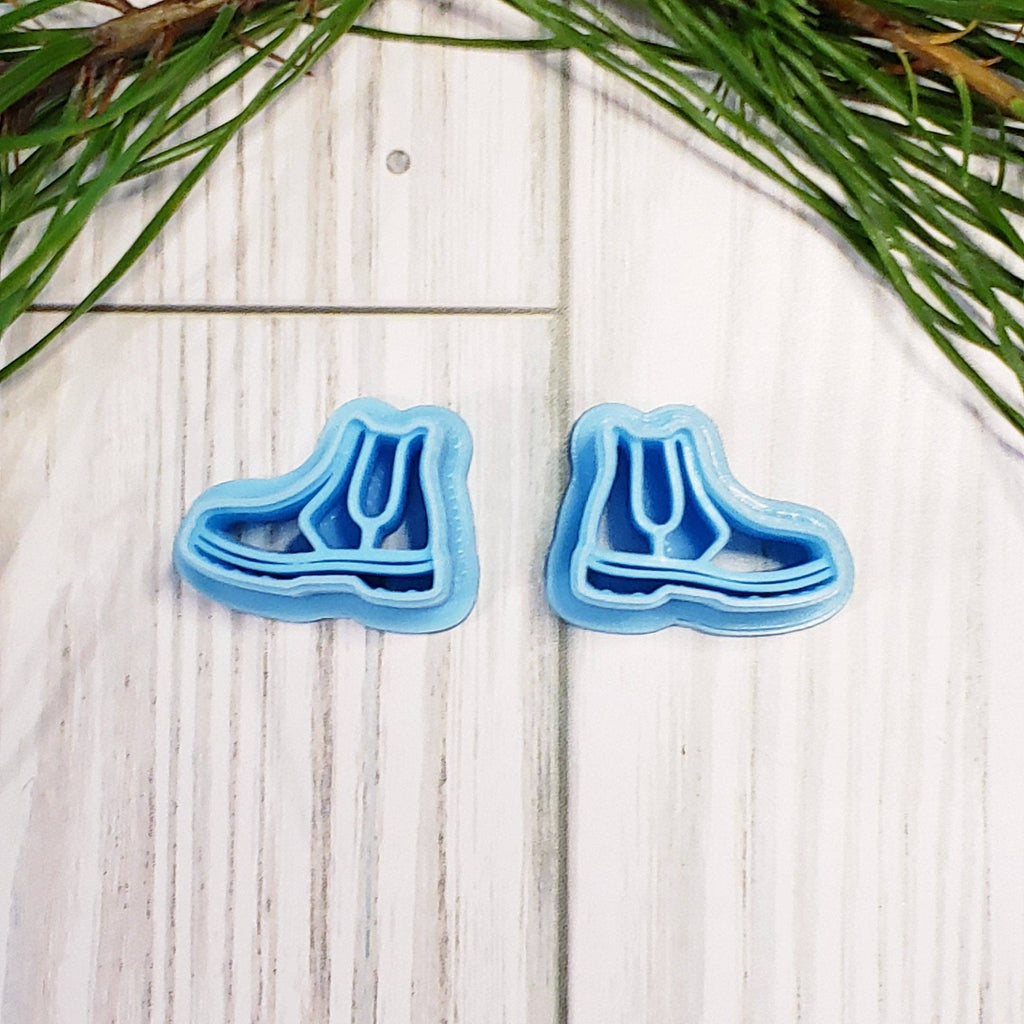 Winter BOOTS galoshes set fondant clay cutters jewelry earrings